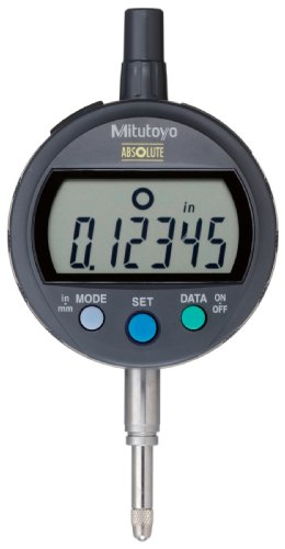 Mitutoyo 543-391B Absolute LCD Digimatic Indicator ID-C, Standard Type, M2.5X0.45 Thread, 8mm Stem Dia., Flat Back, 0-0.5