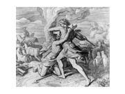 Posterazzi Sal995354 Cain Slays Abel Carolsfeld Julius Schnorr Von 1794-1872 German Poster Print - 18 X 24 In.