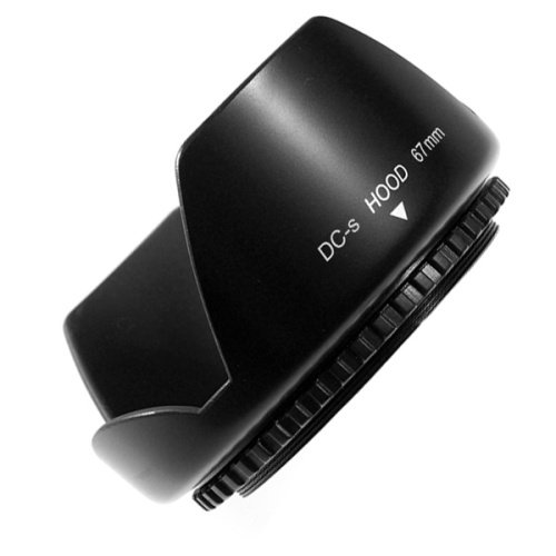 Mennon DC-s 67 EW73B Screw Mount 67mm Flower Lens Hood, Black EW73B For Canon 17-85mm