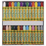 Crayola Oil Pastels, 28 Brilliant Opaque Colors Large Hexagonal Shape Pastels, Ideal For Kids 3 & Up, Non-Toxic, Blendable, Strong, Long Lasting Sticks