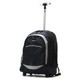 Olympia 19-Inch Rolling Backpack BK, Black, One Size
