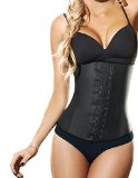 Ann Chery Women's latex full Vest,XL/38,Black