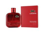 Lacoste - Eau De Lacoste L.12.12 Rouge Eau De Toilette Spray 100ml/3.3oz