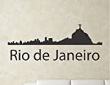 Rio de janeiro Brazil city skyline Vinyl Wall Art Decal Sticker