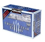 Kirkland Signature Crystal Clear Cutlery - 360 ct