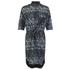 Munthe Women's Ethel Gold Print Tunic Dress - Black - UK 10