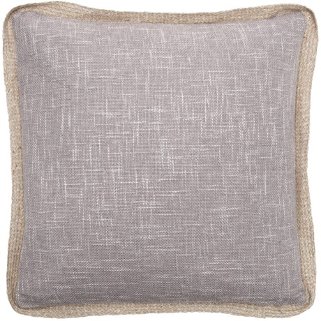 Scarlet Parker Jute Trim Throw Pillow - 20x20?, Feathers