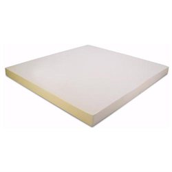 Waterproof Mattress Cover and Two Classic Contour Pillows and Twin Size1 Inch Thick 3 Pound Density Visco Elastic Memory Foam Mattress Bed Topper Made in the USA