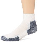 Thorlo Men's Running Mini-Crew Sock, White / Navy, Large