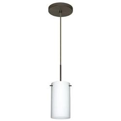 BESA PENDANT STILO 7 BRONZE SILVER FOIL 1X50W E12