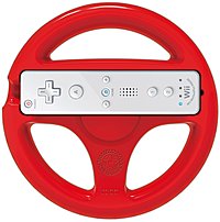 Hori Wiu-068u Mario Kart 8 Racing Wheel (mario) - Nintendo Wii U - Red
