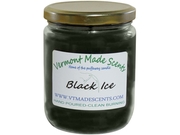 Vermont Made Scents 16 Oz Scented Jar Candles Burns 160-200 Hrs, Black Ice