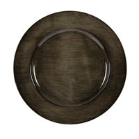 Round Charger - Dark Brown