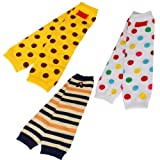 Olymstore(TM) 3 Pairs of Cotton Baby Newborn Toddler Infant Leggings Leg Warmers Knee Long Socks