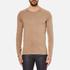 HUGO Men's San Francisco Cotton Silk Cashmere Jumper - Light/Pastel Brown - XL