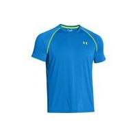 Under Armour Men's Tech T-Shirt - Jet Blue/Hi Vis Yellow