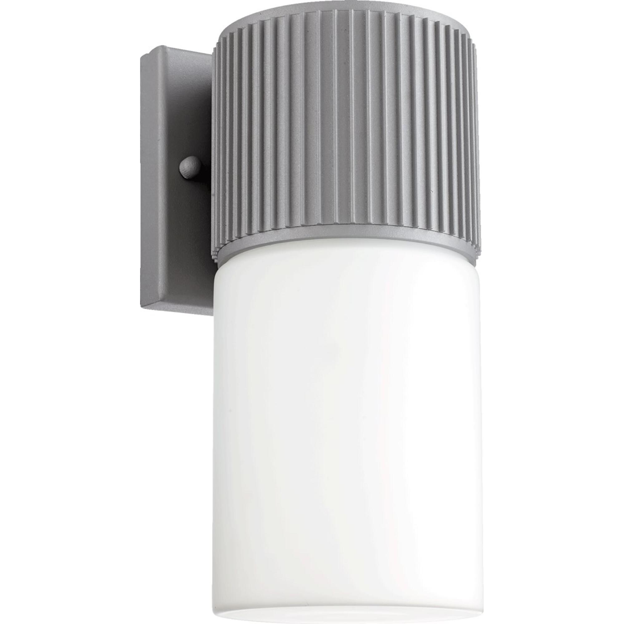 Manhattan 1-Light Wall Sconce Grey by Quorum. Modern Design Perfect for front door, garage door or back door