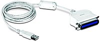 Trendnet Tu-p1284 Usb To Parallel Printer Cable Adapter - Centronics Male Parallel - Type A Male Usb - 6.56ft - White