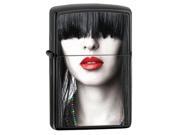Zippo Zippo28536 Zippo Ebony Red Lips Windproof Lighter
