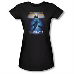 Girls(8-12yrs) BIG MIRACLE Cap Sleeve POSTER Large T-Shirt Tee