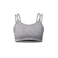 LIJA Women's Moss Double Strap Yoga Bra Top - Charcoal/Heather Grey
