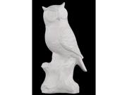 Porcelain Owl White Large