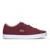Lacoste Women's Straightset W Canvas Trainers - Dark Red - UK 3