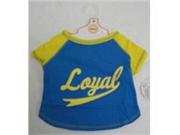 Dog Clothing Loyal Baseball Jersey Blue Xsm