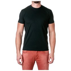 Next Level Apparel Men's Premium Cotton Blend Crewneck Shirt, Dark Black, Size X-Small