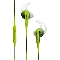Bose Soundsport In-ear Headphones - Apple Devices - Stereo - Energy Green - Mini-phone - Wired - Earbud - Binaural - In-ear - 3.51 Ft Cable 741776-0030