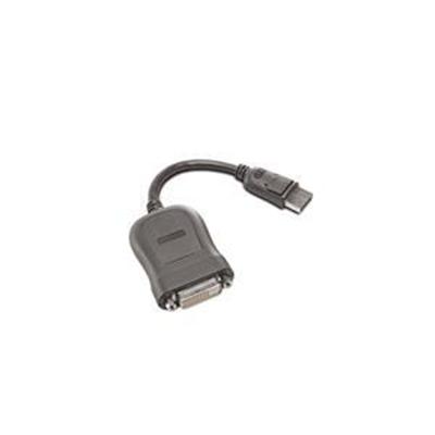 Lenovo 45j7915 Dvi Cable - Single Link - Displayport (m) To Dvi-d (f) - 7.9 In - Gray - For Thinkcentre E73  M700  M800  M93  Thinkpad L520  T420  X220  Thinkst