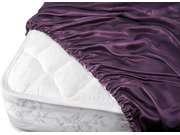 Aus Vio 100% Silk Fitted Sheet, Queen, Iris