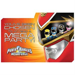 Power Rangers Invitations (8 Pack)