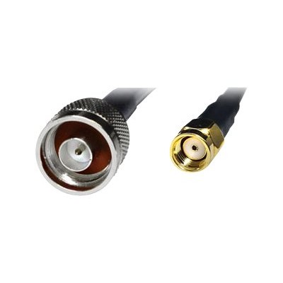 Hornet Tek Pt-nm-rsma-5 Antenna Cable - Rp-sma (m) To N Connector (m) - 16.4 Ft - Coaxial - Rg-58/u - Black