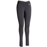 TuffRider Women's Ventilated Schooling Tights, Black/Black, Large