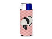 Carolines Treasures Bb7988muk Royal Palm Turkey Pink Check Michelob Ultra Hugger For Slim Cans