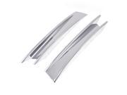 Global Bargains Auto Silver Tone Chrome Plated Rear Fog Light Covers 2 Pcs For Vw Santana