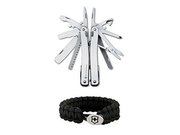 Victorinox Swiss Army Swisstool Spirit With Leather Pouch And Victorinox Paracord Bracelet