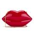 Lulu Guinness Women's Large Perspex Lips Clutch Bag - Red