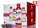 bai5 RED JUNGLE VARIETY 5-calories 100% NATURAL antioxidant infused beverage 18-OZ, PACK 12 (FREE GIFT 1 PC PENCIL POUCH)