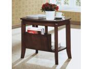 Walnut Solid-top Magazine Table