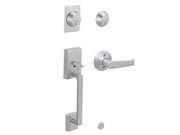 Schlage Century Handleset With Elan Interior Lever Satin Chrome F62 Cen 626 Ela