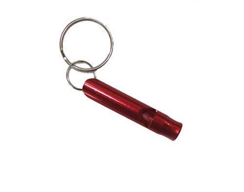 Small Red Emergency Whistle / Survival Whistle Keychain