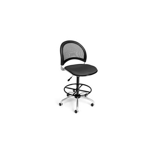 Height Adjustable Swivel Stool with Gas Lift, Not Included, Slate Gray, Included