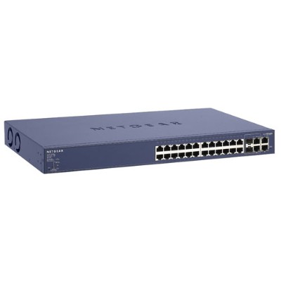 Netgear Fs728tp-100nas Fs728tp 24-port Fast Ethernet Poe Smart Managed Switch - Switch - Smart - 24 X 10/100 (poe)   2 X Combo Gigabit Sfp   4 X 10/100/1000 - D