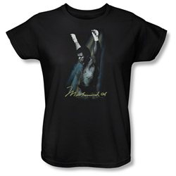 Womens ALI Short Sleeve RAISED FISTS Large T-Shirt Tee