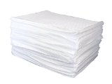 SAS Safety 7710 Absorbent Oil Pads 16-Inch by 20-Inch, Box of 100 Non-Aqueous Liquid Mats
