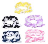 Andyshi Baby Girls A Series Fashional Stripe Cotton Headscarf Headbands(5 colors)