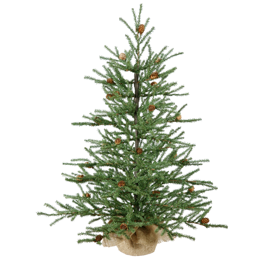 30" Carmel Pine w/Cones 684T Burlap Base