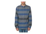 Ezekiel Mens The Pikes Peak Ls Button Up Shirt Heathercharcoal S
